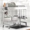 Adjustable OverSink Stainless Steel Dish Drying Rack 1
