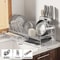 Stainless Steel Dish Drying Rack Over The Sink With Tray 10