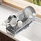 Stainless Steel Dish Drying Rack Over The Sink With Tray 2