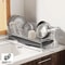 Stainless Steel Dish Drying Rack Over The Sink With Tray 6