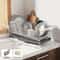 Stainless Steel Dish Drying Rack Over The Sink With Tray 8