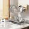 Stainless Steel Dish Drying Rack Over The Sink With Tray 16