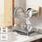 Stainless Steel Dish Drying Rack Over The Sink With Tray 16