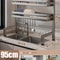 Stainless Steel DoubleLayer Kitchen Sink Dish Draining Shelf 23