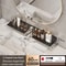 Bathroom U Shaped Wall Mounted Over Sink Organizer Shelf 12