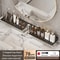 Bathroom U Shaped Wall Mounted Over Sink Organizer Shelf 14