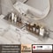Bathroom U Shaped Wall Mounted Over Sink Organizer Shelf 17