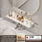 Bathroom U Shaped Wall Mounted Over Sink Organizer Shelf 20