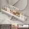 Bathroom U Shaped Wall Mounted Over Sink Organizer Shelf 22