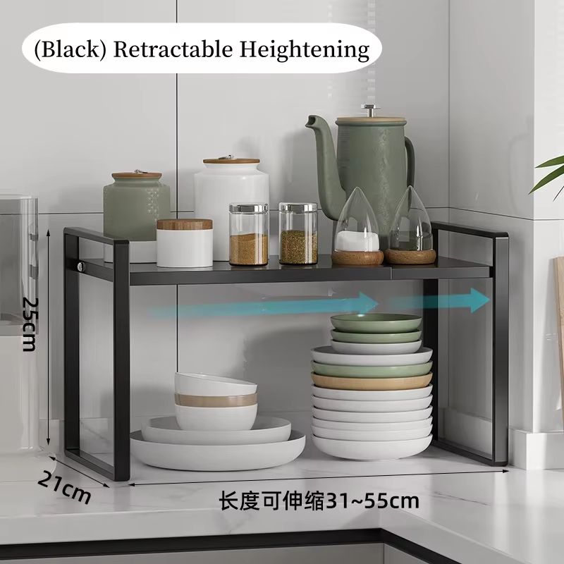 Adjustable Retractable Wardrobe Shelf And Cabinet Organizer Rack 9