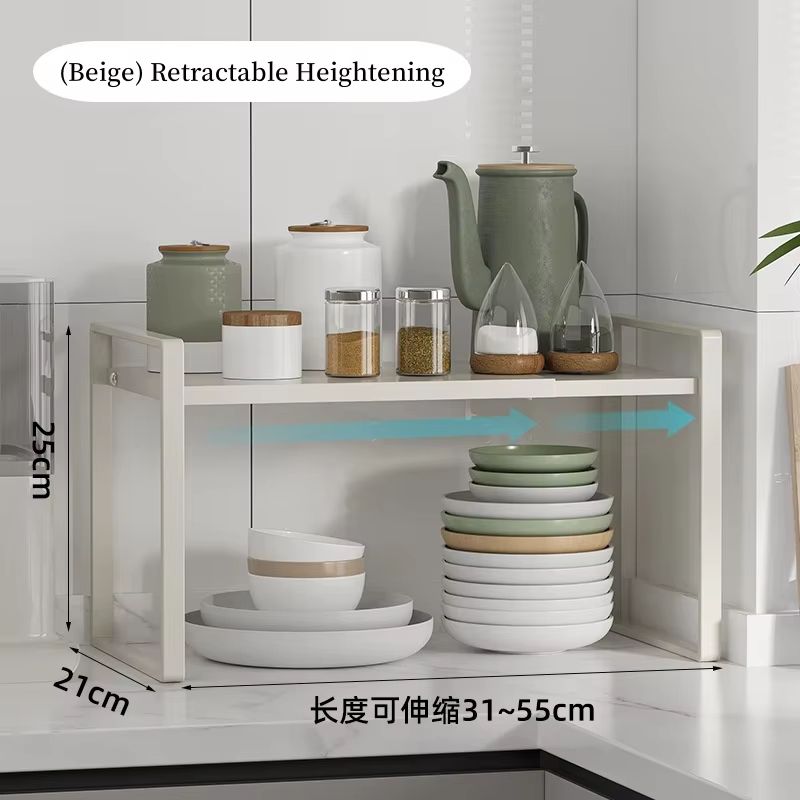 Adjustable Retractable Wardrobe Shelf And Cabinet Organizer Rack 13