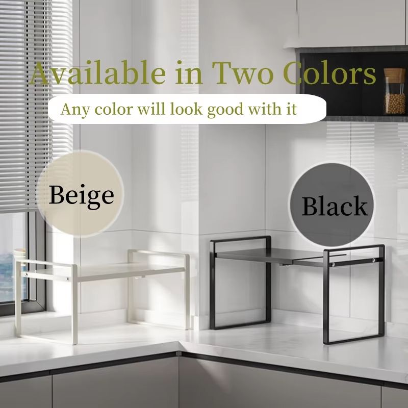 Adjustable Retractable Wardrobe Shelf And Cabinet Organizer Rack 2