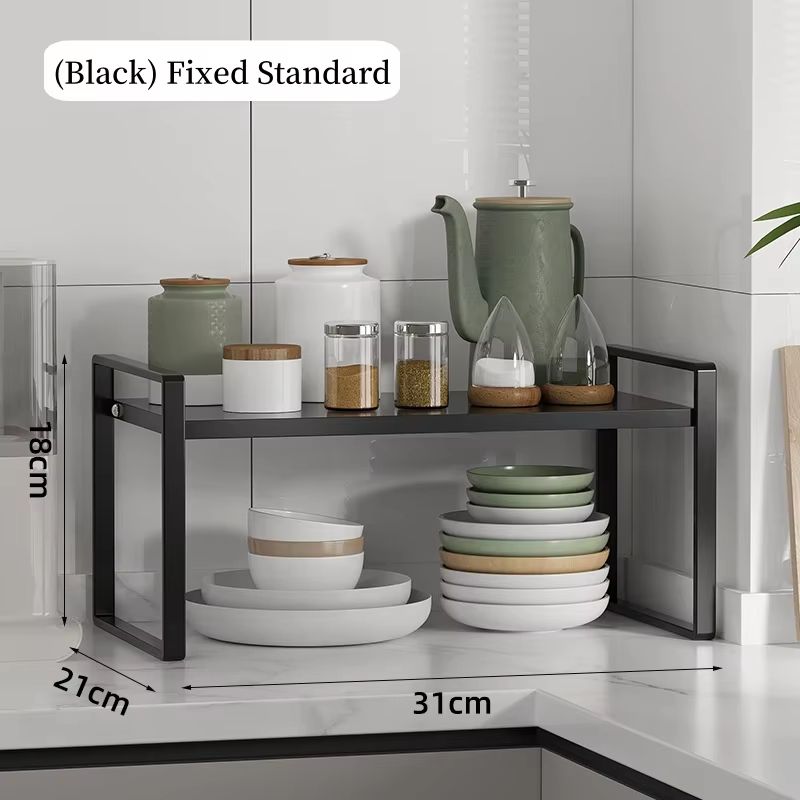 Adjustable Retractable Wardrobe Shelf And Cabinet Organizer Rack 6