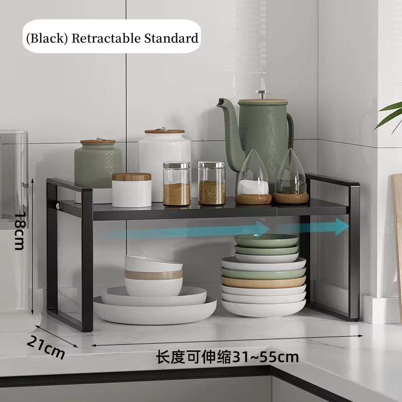 Adjustable Retractable Wardrobe Shelf And Cabinet Organizer Rack 8