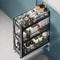 Aluminum Alloy Pull Out Spice Rack For Narrow Kitchen Cabinet 0