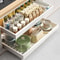 Retractable Kitchen Drawer Storage Rack With Slide Rails 4