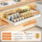 Retractable Kitchen Drawer Storage Rack With Slide Rails 8