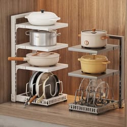 multilayer kitchen storage rack for countertops and cabinets