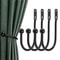 WallMounted Curtain Holdbacks Hook Set For Drapes Sheers 0