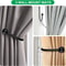WallMounted Curtain Holdbacks Hook Set For Drapes Sheers 4