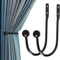 WallMounted Curtain Holdbacks Hook Set For Drapes Sheers 7