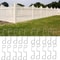 25Pack Stainless Steel Garden Fence Panel Clips And AntiVibration Wedges 3