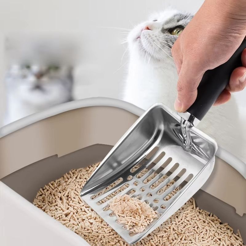 Large Metal Cat Litter Scoop With NonSlip Handle 2