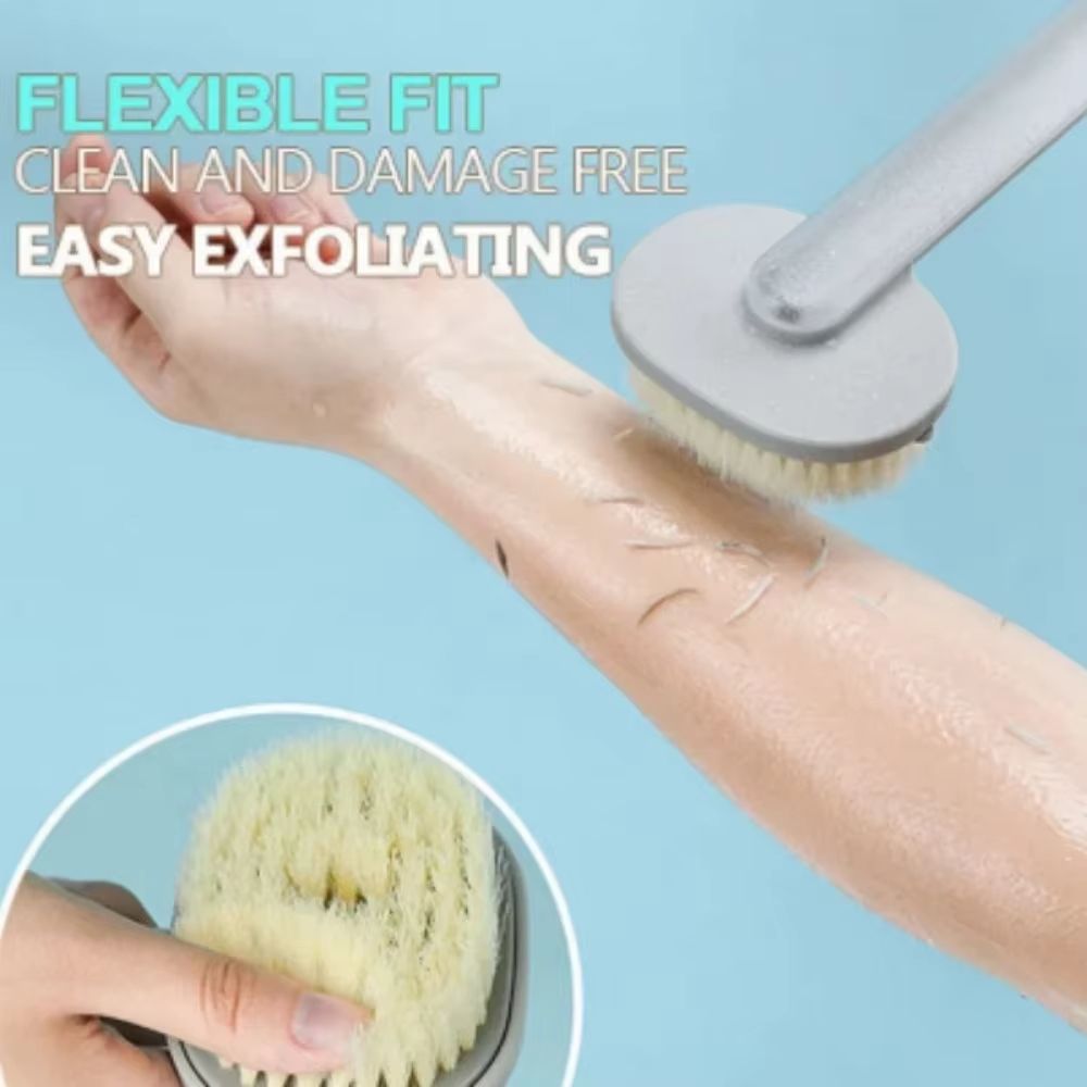 LongHandle Bath Body Brush For Deep Cleansing And Exfoliation 3