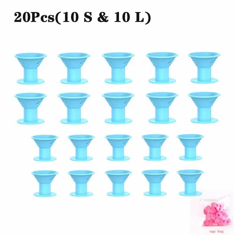 Silicone Heatless Curlers Set For Effortless Curls 10