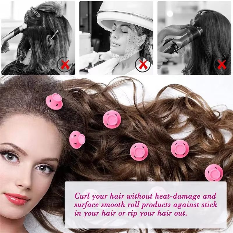 Silicone Heatless Curlers Set For Effortless Curls 5