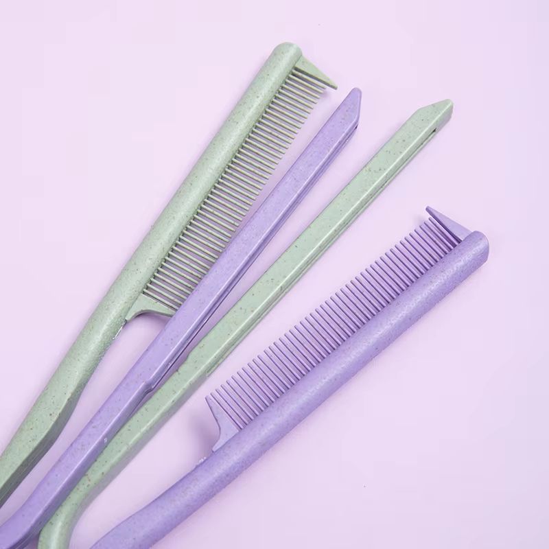 Eco Wheat Straw V Shape Straightening Comb 4