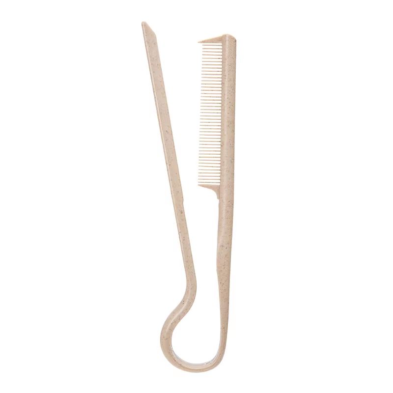 Eco Wheat Straw V Shape Straightening Comb 8