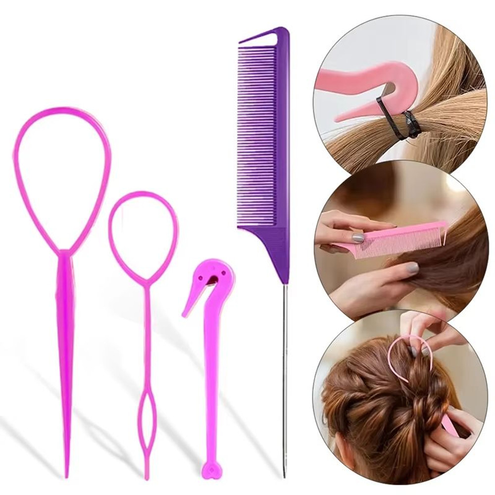 EasyBraid French Tool Loop Hair Styling Set 0