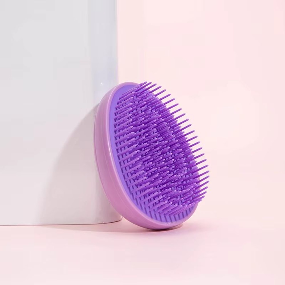 Compact Travel Egg Hairbrush With Scalp Massage 2