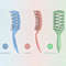 WANMEI Hollow Detangling Brush For Curly Wet Hair 1