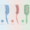 WANMEI Hollow Detangling Brush For Curly Wet Hair 1