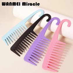 gentle wide-teeth detangling brush with scalp massage