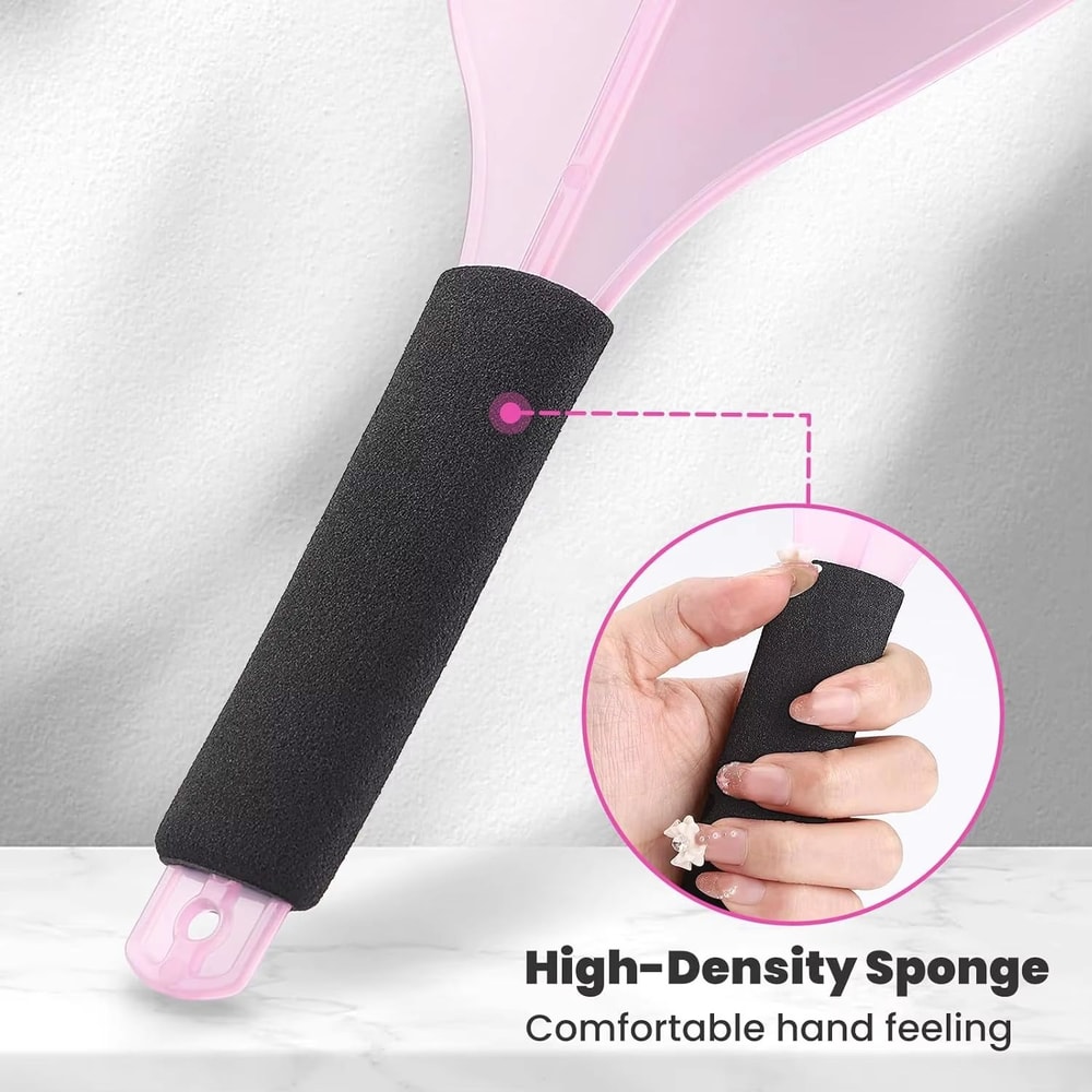 Salon Plastic Haircut Face Shield With Handle 2