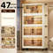 Foldable Clear Door Closet Storage Box Organizer 7