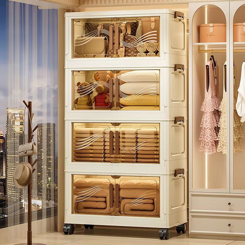 Foldable Multi Layer Rolling Storage Cabinet Organizer 4