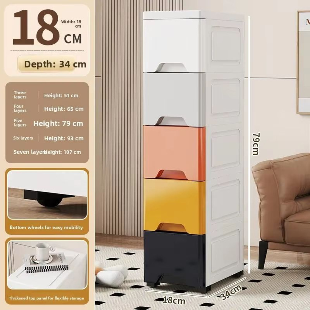 NarrowFit Slim Kitchen And Bathroom Storage Box 9