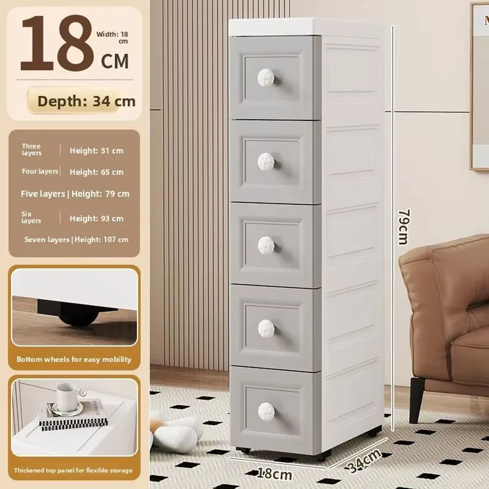 NarrowFit Slim Kitchen And Bathroom Storage Box 10