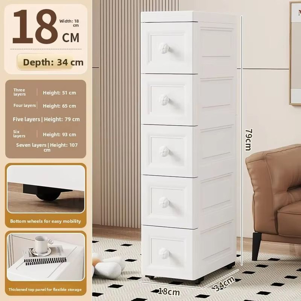 NarrowFit Slim Kitchen And Bathroom Storage Box 11