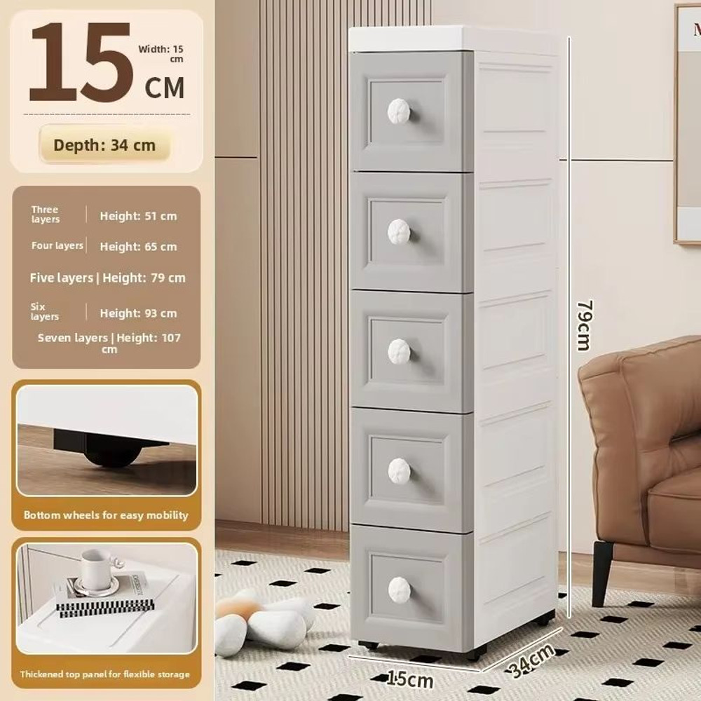 NarrowFit Slim Kitchen And Bathroom Storage Box 12