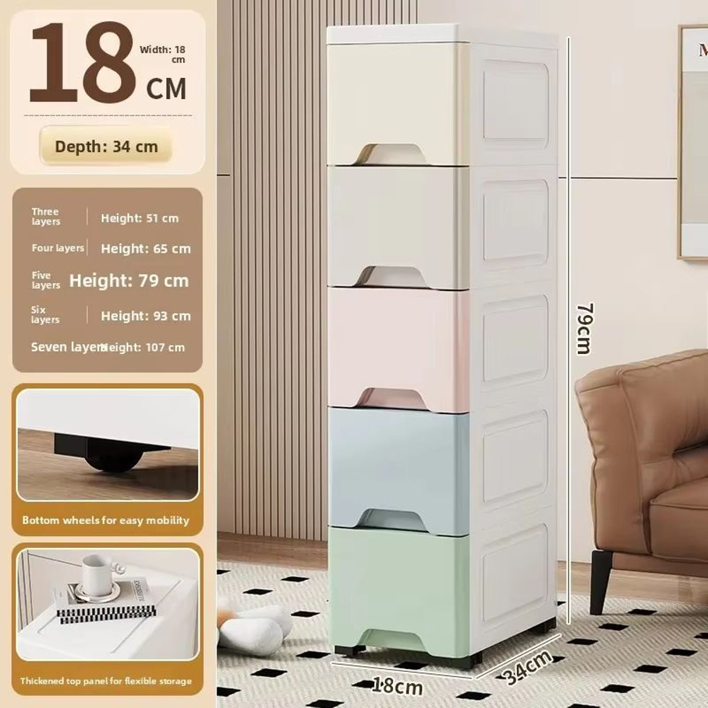 NarrowFit Slim Kitchen And Bathroom Storage Box 13