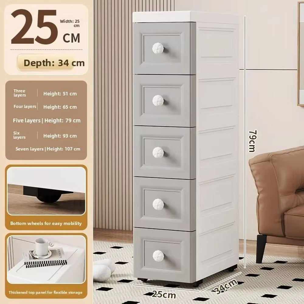 NarrowFit Slim Kitchen And Bathroom Storage Box 14