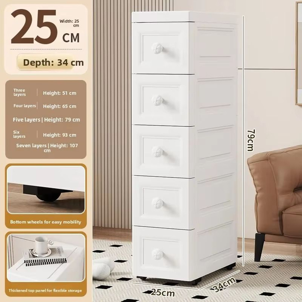 NarrowFit Slim Kitchen And Bathroom Storage Box 15