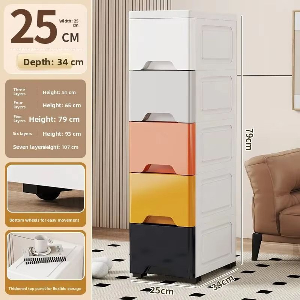 NarrowFit Slim Kitchen And Bathroom Storage Box 16