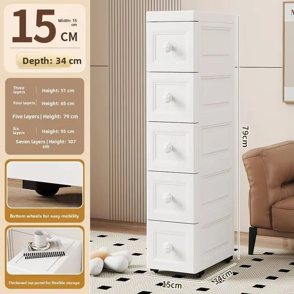 NarrowFit Slim Kitchen And Bathroom Storage Box 5