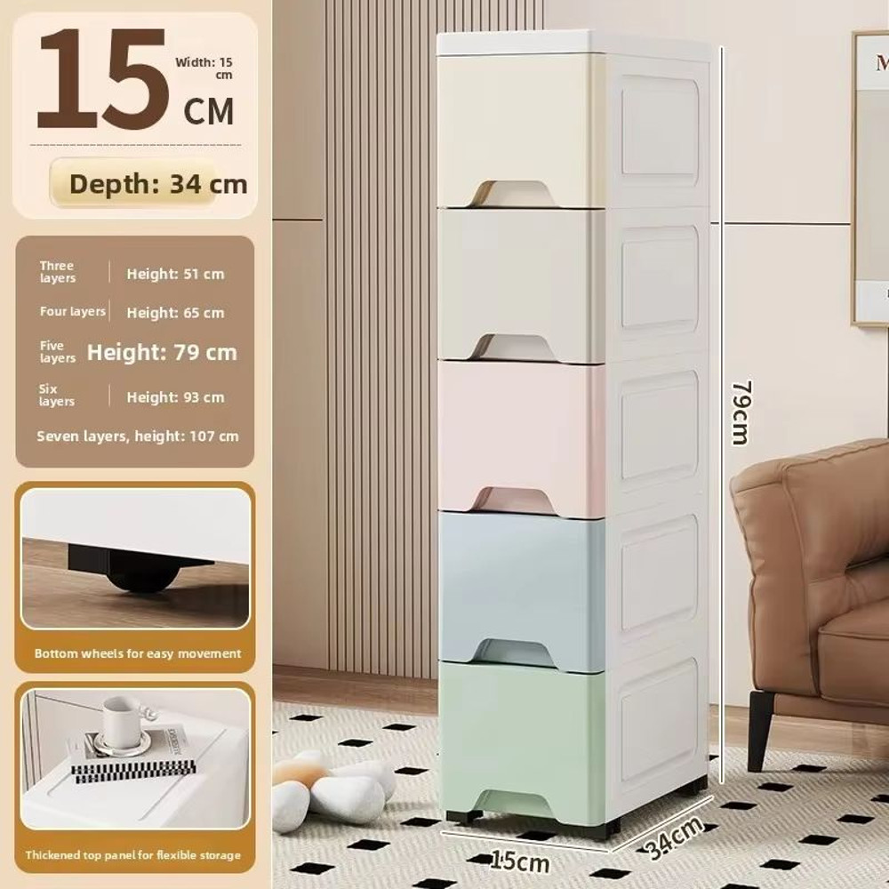 NarrowFit Slim Kitchen And Bathroom Storage Box 6